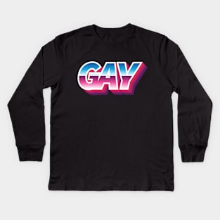 Gay Kids Long Sleeve T-Shirt